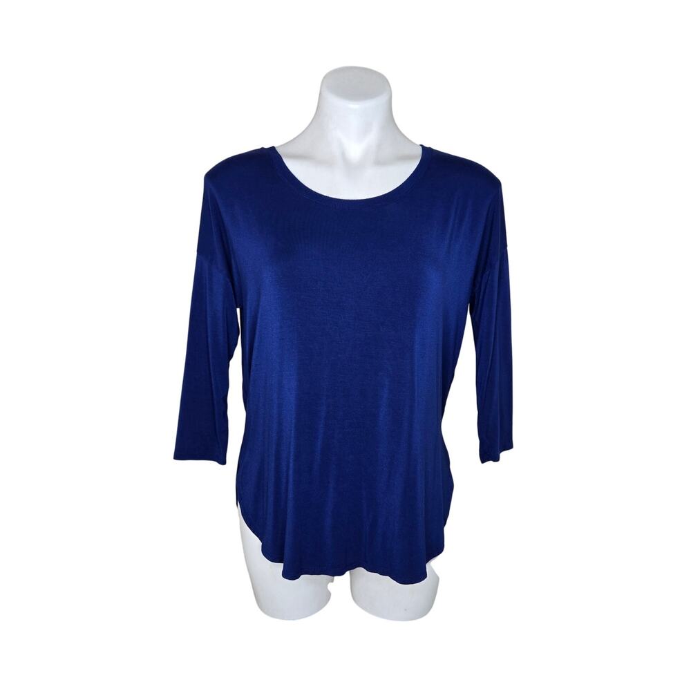 BABATON Stretchy 3/4 Sleeve Tee Navy Blue Size XS